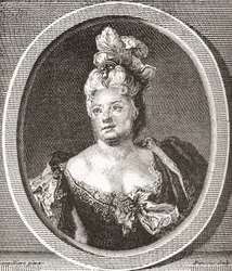 Marianne Duclos de Chateauneuf, 1664 - 1747. Francuska aktorka. Z Les Heures Libres opublikowanego w 1908 roku.