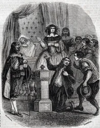 Maria de Medicis (1573-1642), królowa Francji i regentka królestwa dla syna, śpiąca w łóżku - Maria de 