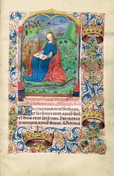 Maria Magdalena na pustkowiu, ilustracja z "Księgi godzin, korzystanie z Langres", ok. 1500