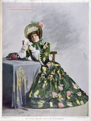 Mlle Mily-Meyer w roli Mlle Le Normand, 1899 (typograwiura)