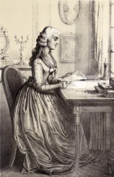 Mme Roland (1754 - 1793) - w „Galerii Historycznej Rewolucji Francuskiej” Albera Maurina