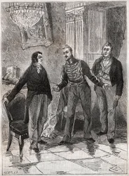 Monarchia Lipiec - Listopad 1834 - Adolphe Thiers (1797-1897) u księcia Orleanu Ludwika Filipa I (1773-1850)