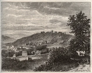 Montmedy - Meuse, region Lotaryngii - rycina w „La France illustrée: geografia, historia, administracja statystyczna” autorstwa V.A. Malt-Browna. 1884