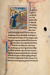 Ms 65 f29r, Komentarz do Apokalipsy św. Jana, koniec XIII w. (pióro i atrament oraz tempera na welinie)