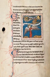Ms 65 f29v, Komentarz do Apokalipsy św. Jana, koniec XIII w. (pióro i atrament oraz tempera na welinie)