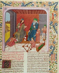 Ms.Fr.218 Sześć wieków człowieka z Des Proprietez des Choses Bartholomeus Anglicus