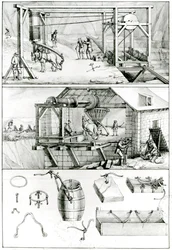 Ms 1064 fol.8 Kamieniołom łupków, z Descriptions des Arts et Metiers