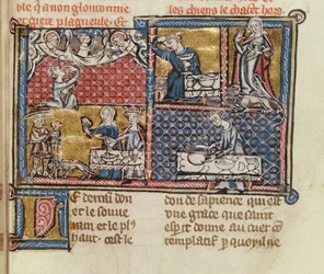 Ms 1895 fol.149 Strona z książki przeciw francuskim wadom i cnotom