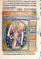 Ms 1 fol.235 Księga Koheleta, z Biblii Souvigny