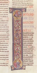 Ms 2 fol.175 t.2 Ewangelia św. Marka z Biblii Klasztoru Saint-Andre aux-Bois