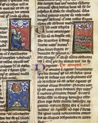 Ms 320 Fol.197 Komety, z „De Natura rerum” Thomasa van Cantimpre (1201-72) (welum)
