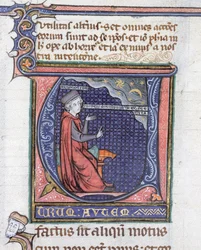Ms 3469 Iluminacja z fizyki autorstwa Arystotelesa (384-322 pne)
