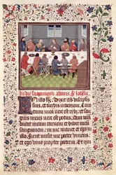 Ms 370 fol.184 Ostatnia Wieczerza