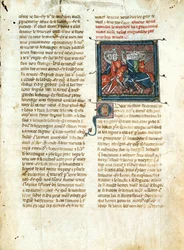 Ms 403 fol.163 Bitwa rycerska, z Roman dArtus