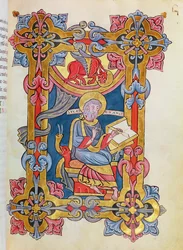 Ms 479 fol.33 Św. Łukasz, z Ewangelii opactwa de Cysoing