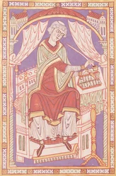 Ms 501 fol.5v Pismo Baudemonda, z życia i cudów św. Amanda