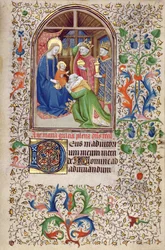 Ms 66 f.52r Adoracja Trzech Króli, Amiens