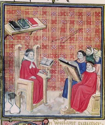 Ms 993 f.43v Nauka o różnych częściach ludzkiego ciała, z Le Livre des Proprietes des Choses Jeana Cordichona