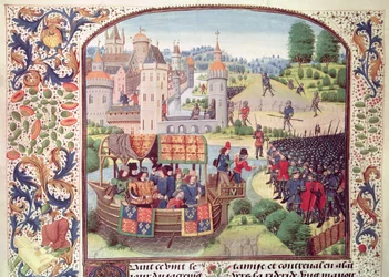 Pani Fr 2644 fol.154v The Tower of London, z Froissarts Chronicle