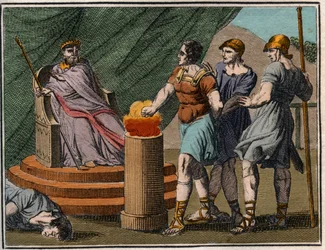 Mucius Scaevola przed Porsenną.