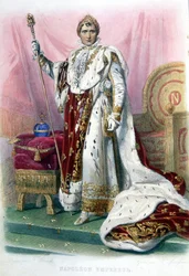Napoleon I w kostiumie z Sacre - w „”francuskim Plutarch”””