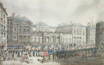 Orszak koronacyjny Napoleona przejeżdżający obok Rady Stanu, 2 grudnia 1804