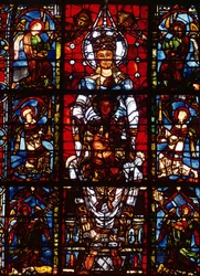 Notre-Dame de la Belle Verriere, z chóru południowego (witraż) (detal z 98069)