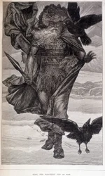 Odyn, germański bóg wojny i poezji - grawer