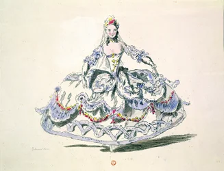 Kostium operowy z kolekcji Menus Plaisirs, faksymile A. Guillaumota Fils