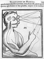 Okulistyka: oko i wzrok. Z „Tractatus de Homine” Rene Descartes