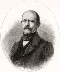 Otto Eduard Leopold, książę Bismarck, książę Lauenburg, z LUnivers Illustré, 1866