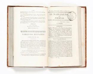 Strona z „Le Nain Jaune” lub „Journal des Arts, des Sciences et de la Littérature”, nr 374, 20 czerwca 1815 (papier drukowany)