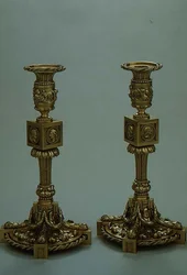 Para świeczników Boucheron, 1783 (srebro pozłacane)