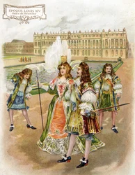 Pałac w Wersalu za czasów Ludwika XIV.