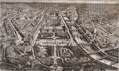 Paryż widziany z Łuku Triumfalnego de l