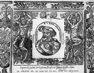 Filip IV, Bel, portret wyryty w medalionie