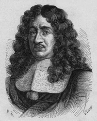 Pierre Paul Riquet (1609? -1680) francuski biznesmen był pionierem w zakresie praw pracowniczych, zaprojektował i sfinansował Kanał Południowy, grawerując