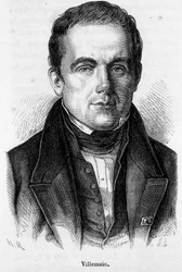 Portret Abla Francois Villemain, francuskiego profesora i polityka (1790 - 1867)
