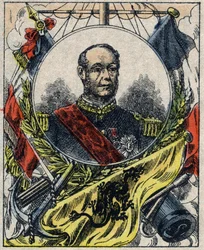 Portret Amedeusza Anatola Courbeta. Admirał francuski (1827-1885).