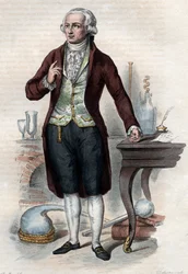 Portret Antoine Laurenta de Lavoisiera (1743-1794), francuskiego chemika.