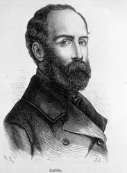 Portret Armanda Barbesa, rewolucjonisty francuskiego (1809-1870).