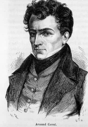 Portret Armanda Carrela, francuskiego dziennikarza i pisarza politycznego (1800-1836).