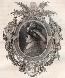 Portret Barthelemy Francois Marie (markiz) (1747-1830) (Balthazar Francois, markiz Barthelemy) - grawerowanie w „” Nouvelle Nationale Encyclopedia” Maurice