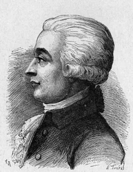 Portret Blancharda (1709 - 1853), francuski lotnictwo - w „Albumie nauki”; wybitni uczeni; Wielkie odkrycia”” 1896.