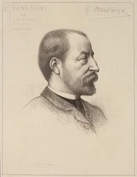 Portret Camille Saint-Saens (1835-1921)