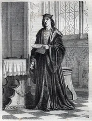 Portret kardynała Pietro Caraffy lub Caraffy lub Jana Piotra Caraffy przyszłego papieża Pawła IV (Paolo IV 1476-1559) Rycina w „”Historii papieży (...) Zbrodnie królowej króla i cesarzy na przestrzeni wieków” autorstwa Maurice Lachatre