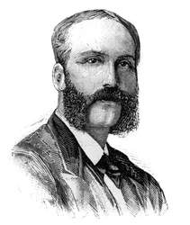 Portret Charlesa Baihauta (1843-1917), francuskiego polityka. Grawerowanie w „”Świat Ilustrowany”, 16 stycznia