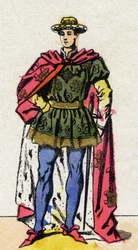 Portret Karola VII (1403-1461) króla Francji.