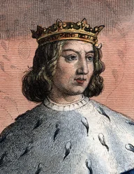 Portret Karola V Francji, zwanego Mądrym (1338-1380), króla Francji.
