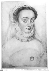 Portret Charlotte de Beaune (1551-1617) Pani z Sauves, XVI-XVII w.